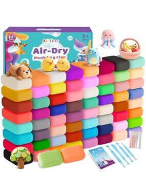 New Air Dry Clay 66 Colors, Modeling Clay for Kids, Model Magic DIY Molding